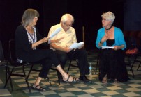 RandyKraft DavidSteam andTeresaPeterson reading Done While You Wait