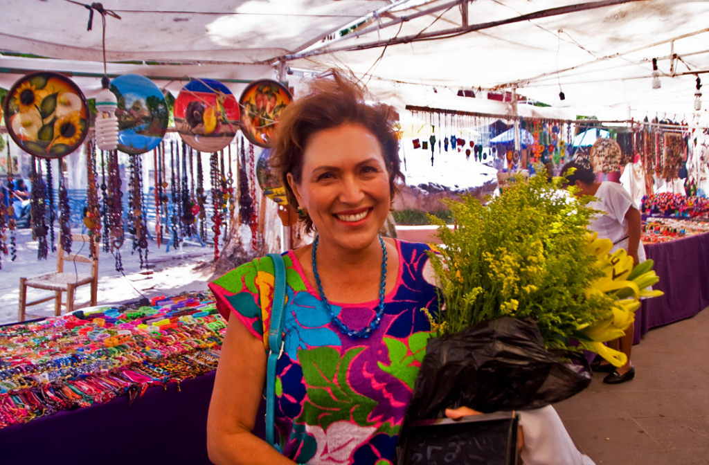Local Mexican Woman at Crafts Fair - Ajiic Plaza